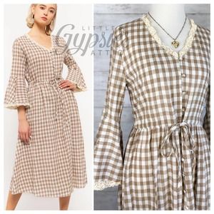 POL Farmhouse Vintage Prairie Dress